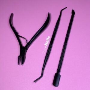 Set Herramientas (Alicate, Empujador Cutícula y Limpia canales)