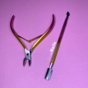 Set Herramientas (Alicate y Empujador cutícula)